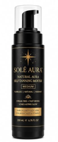 Solé Aura™ Natural Sun Kissed Glow Medium Self Tanning Mousse
