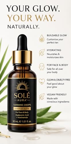 Solé Aura™ Custom Glow Tanning Drops for Face & Body
