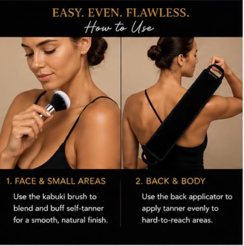 Solé Aura Flawless Glow Duo™ Premium Self-Tanning Applicator Kit