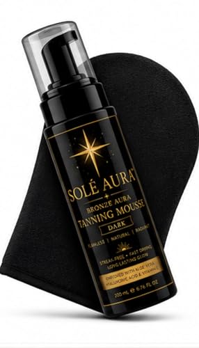 Solé Aura™ Rich Golden Bronze Dark Self Tanning Mousse